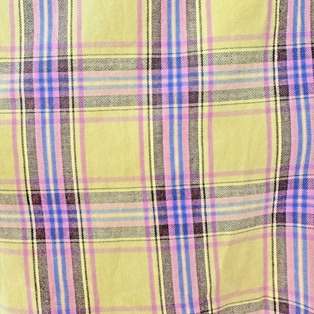 Revolve BB Dakota Slip Dress 10 Yellow Plaid Total Betty Y2K 90s Grunge Clueless - Picture 8 of 11